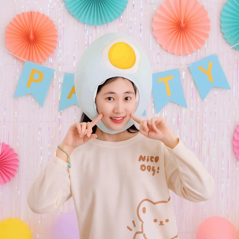 Durable Plush Duck Egg Head Cover Unique Funny Plush Head Cover Soft Comfortable Cartoon Head Cover Performance Prop
Durable Plush Duck Egg Head Cover Unique Funny Plush Head Cover Soft Comfortable Cartoon Head Cover Performance Prop