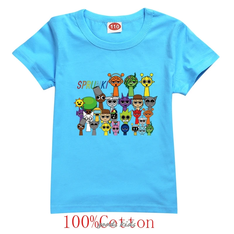 Summer Baby Girls Boys Sprunki Clothes Kids Summer Tops Baby Girls Cartoon T-shirt Children's Short Sleeve Casual Tshirts
Summer Baby Girls Boys Sprunki Clothes Kids Summer Tops Baby Girls Cartoon T-shirt Children's Short Sleeve Casual Tshirts