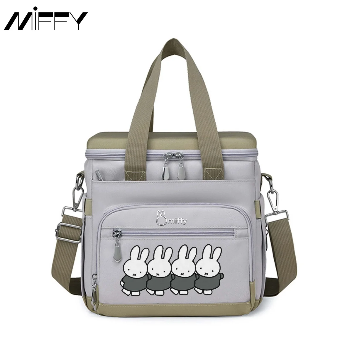 Miffy многофункциональная портативная сумка для обеда большой вместимости, уличная изоляционная сумка с героями мультфильмов, сумка через плечо для девочек в стиле каваи
Miffy многофункциональная портативная сумка для обеда большой вместимости, уличная изоляционная сумка с героями мультфильмов, сумка через плечо для девочек в стиле каваи