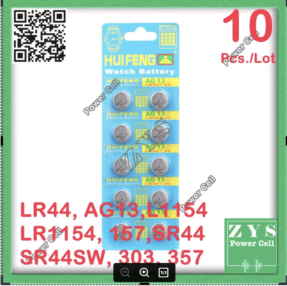10 шт./лот LR44 AG13 L1154 157 SR44 SR44SW 303 357 LR $ безопасная упаковка, бесплатная доставка
10 шт./лот LR44 AG13 L1154 157 SR44 SR44SW 303 357 LR $ безопасная упаковка, бесплатная доставка