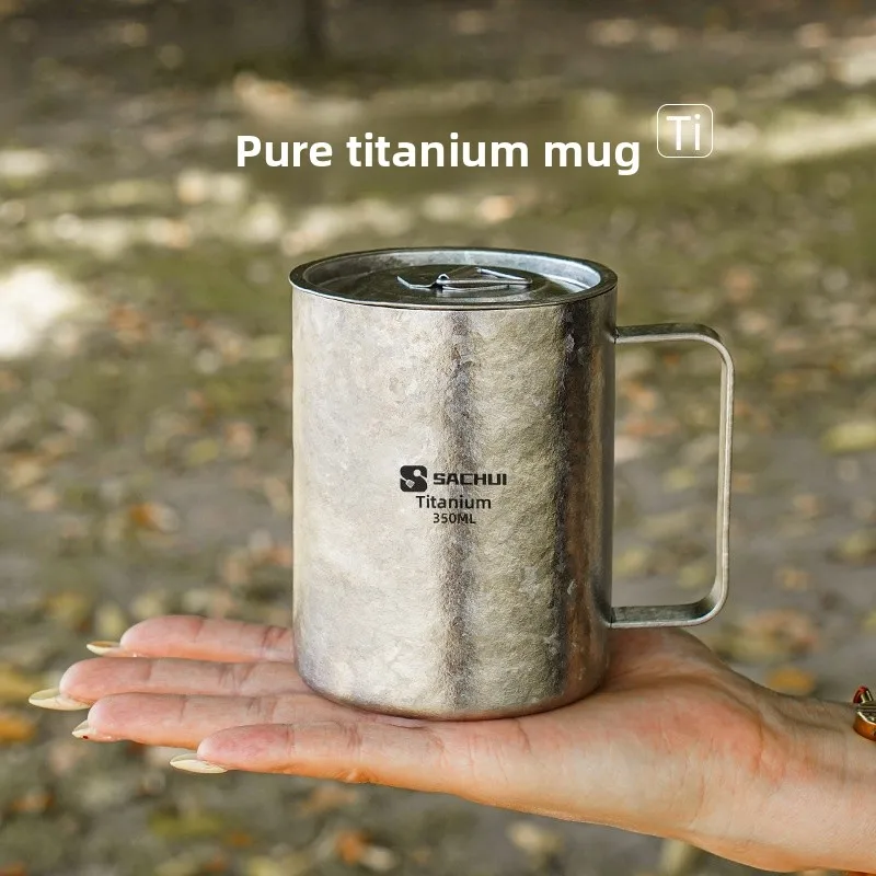 Pure Titanium Double Layered Office Tea Drinking Cup with Lid Coffee Cup Heat Insulation Ice Flower Titanium Cup Handle Fixed
Pure Titanium Double Layered Office Tea Drinking Cup with Lid Coffee Cup Heat Insulation Ice Flower Titanium Cup Handle Fixed