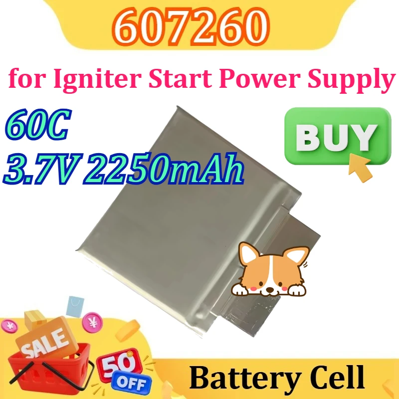 New for 3.7V 2250mAh 607260 60C Battery Cell Igniter Start Power Supply
New for 3.7V 2250mAh 607260 60C Battery Cell Igniter Start Power Supply