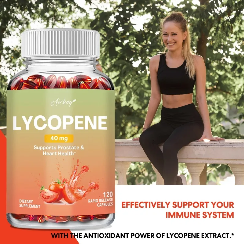 Lycopene Capsules - Antioxidant, Promotes Prostate and Heart Health, Boosts Immune Function, Replenishes Energy
Lycopene Capsules - Antioxidant, Promotes Prostate and Heart Health, Boosts Immune Function, Replenishes Energy
