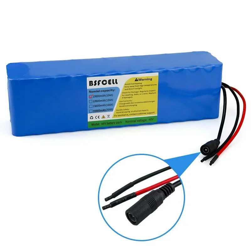 Новый аккумулятор для электронного велосипеда 48 В, проводной разъем с BMS, аккумулятор 10000 мАч 
Новый аккумулятор для электронного велосипеда 48 В, проводной разъем с BMS, аккумулятор 10000 мАч