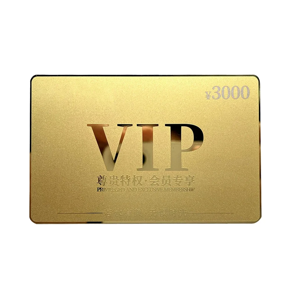 VIP-картки из нержавеющей стали с индивидуальной печатью, золотые пустые металлические визитные карточки с чипом NFC для лазерной гравировки
VIP-картки из нержавеющей стали с индивидуальной печатью, золотые пустые металлические визитные карточки с чипом NFC для лазерной гравировки