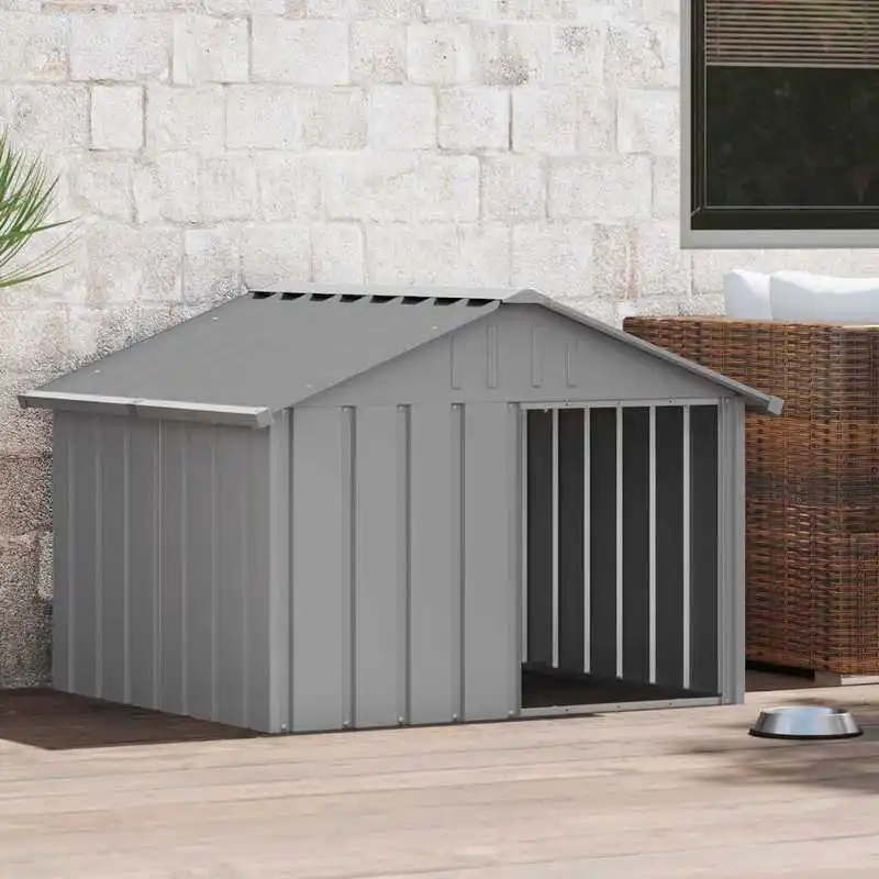 Dog House Grey Galvanized steel 45.9 x 40.6 x 32.1 in Durable
Dog House Grey Galvanized steel 45.9 x 40.6 x 32.1 in Durable