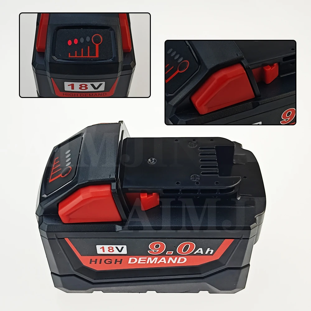 18V 9.0Ah For Milwaukee M18 Battery Li-Ion Replacement Battery For Milwaukee 18V M18 48-11-2830 0730-20 Tool battery
18V 9.0Ah For Milwaukee M18 Battery Li-Ion Replacement Battery For Milwaukee 18V M18 48-11-2830 0730-20 Tool battery