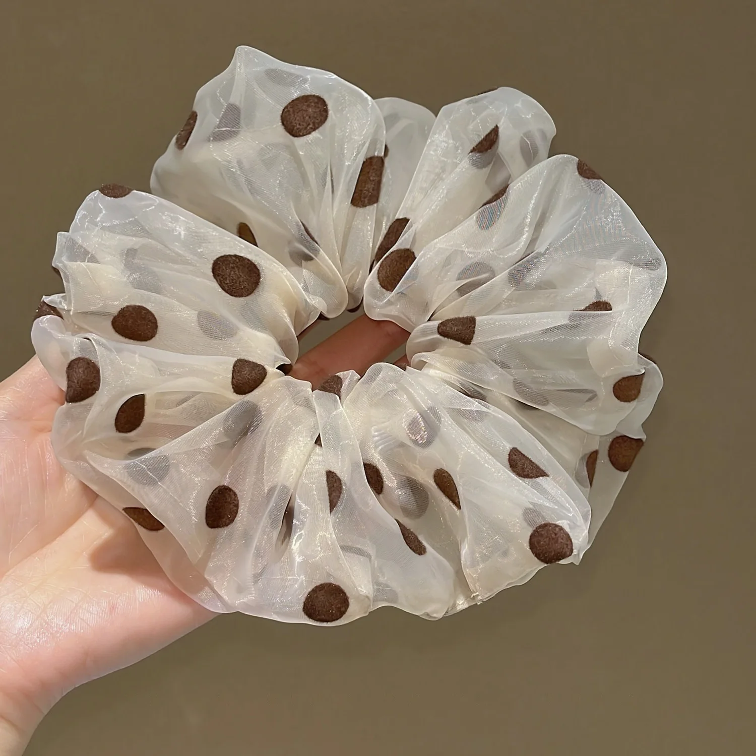 20PCS/SET New Coming Brown Dots Print Hair Scrunchies Wholesale Women Fashion Hair Accessories Elastic Rubber Hair Bands
20PCS/SET New Coming Brown Dots Print Hair Scrunchies Wholesale Women Fashion Hair Accessories Elastic Rubber Hair Bands