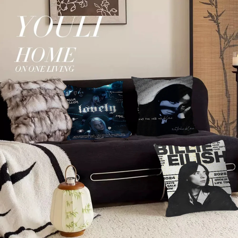 Pop Star B-billie Pillow Cover For Bedroom Room And Living Room Sofa Decorative Cushion Cover
Pop Star B-billie Pillow Cover For Bedroom Room And Living Room Sofa Decorative Cushion Cover