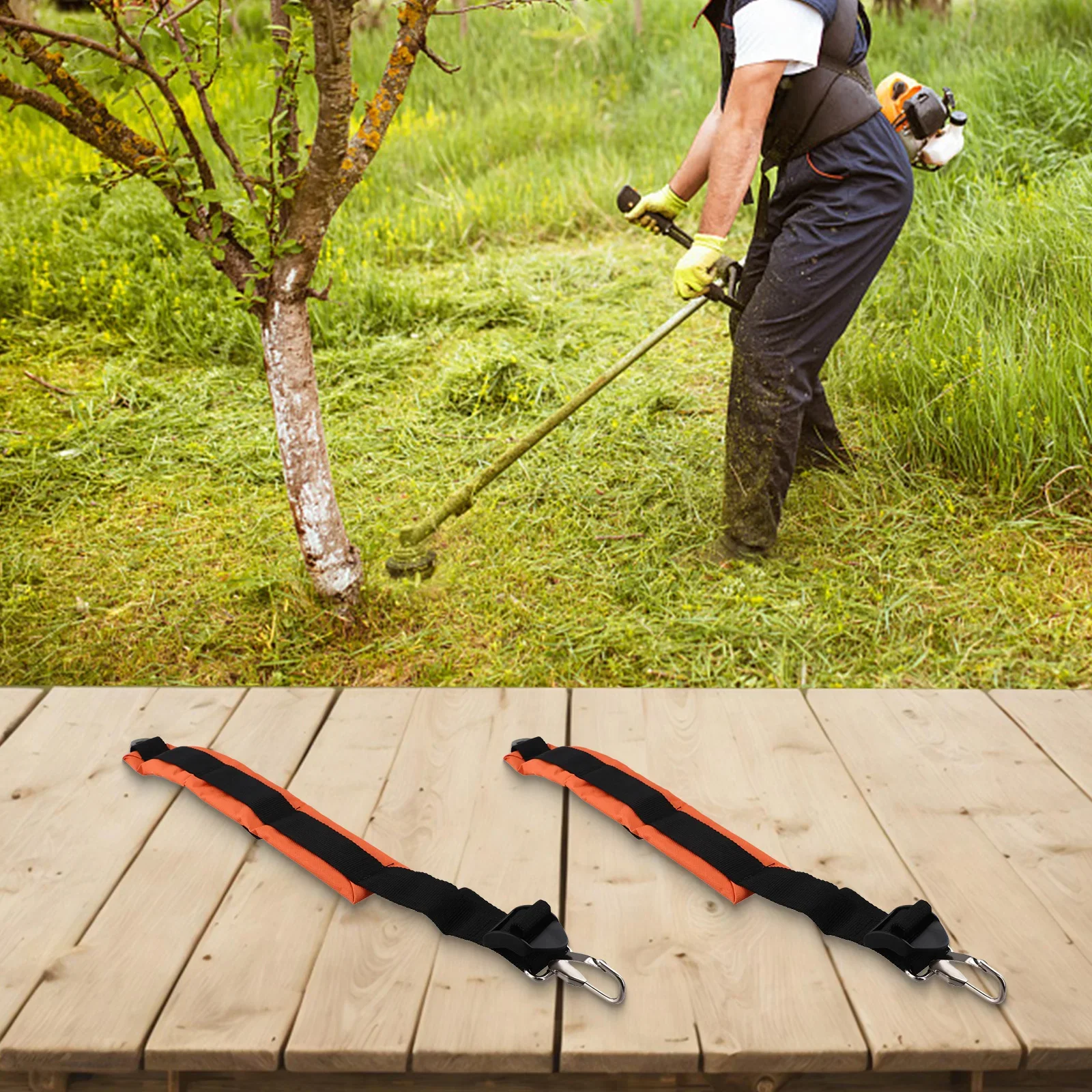 Accessories Shoulder Strap Harness 2pcs For Trimmer Lawn Eater Adjustable Black+Orange Easy To Install Exquisite
Accessories Shoulder Strap Harness 2pcs For Trimmer Lawn Eater Adjustable Black+Orange Easy To Install Exquisite