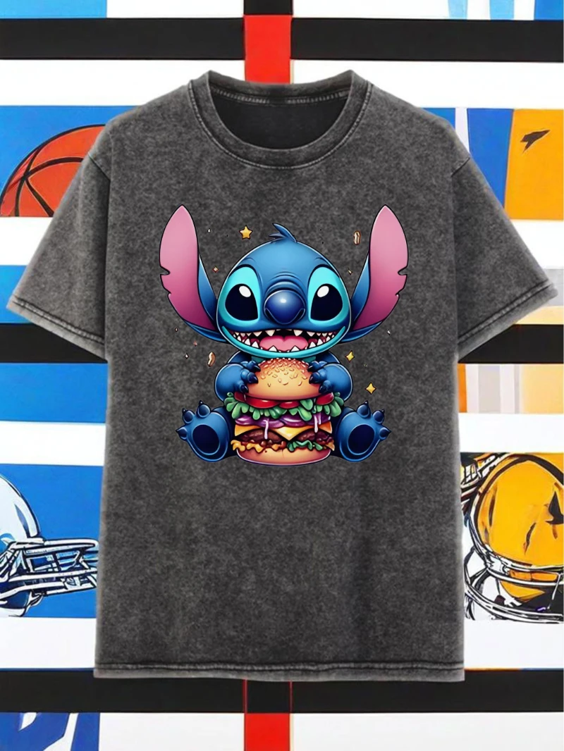 Disney Authorized Classic Mickey Mouse Playful Image Print Men's Retro Washed T-shirt Pure Cotton Comfortable Short Sleeved Top
Disney Authorized Classic Mickey Mouse Playful Image Print Men's Retro Washed T-shirt Pure Cotton Comfortable Short Sleeved Top