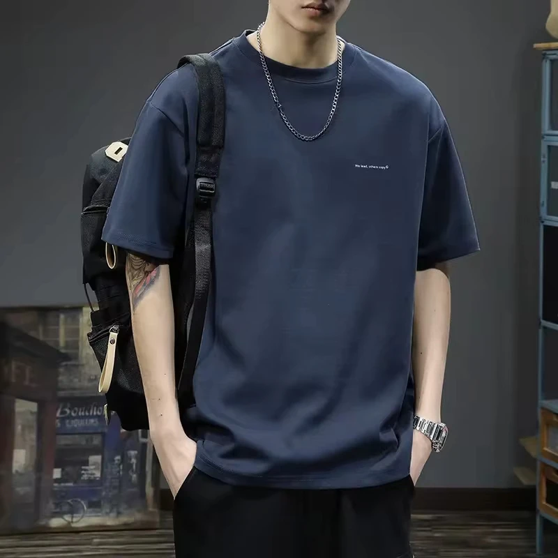 Men's Short Sleeve T-shirts Summer New Fashion Heavy Duty American Style Loose Printed T-shirts Casual Trendy Clothes Male Tops
Men's Short Sleeve T-shirts Summer New Fashion Heavy Duty American Style Loose Printed T-shirts Casual Trendy Clothes Male Tops