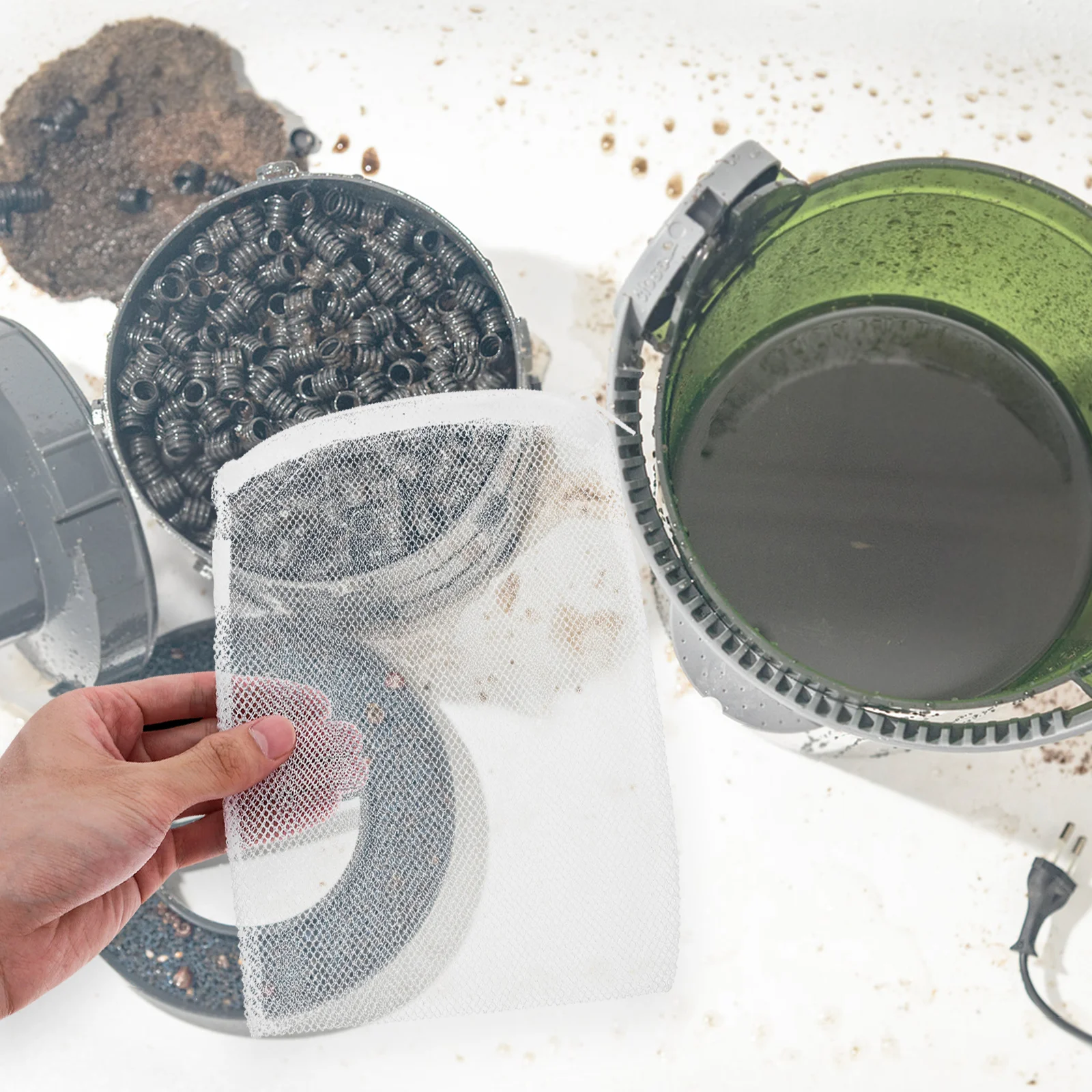 10Pcs Mesh Media Filters Bag for Aquariums Reusable Fine Mesh Bags with Zipper for Activated Charcoal Fish Tank Filters Bag
10Pcs Mesh Media Filters Bag for Aquariums Reusable Fine Mesh Bags with Zipper for Activated Charcoal Fish Tank Filters Bag