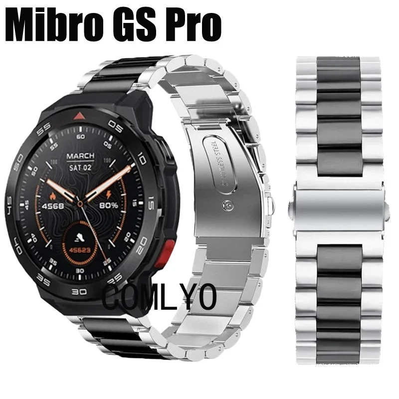 Металлический ремешок для смарт-часов Mibro GS Pro, мужской браслет из нержавеющей стали
Металлический ремешок для смарт-часов Mibro GS Pro, мужской браслет из нержавеющей стали