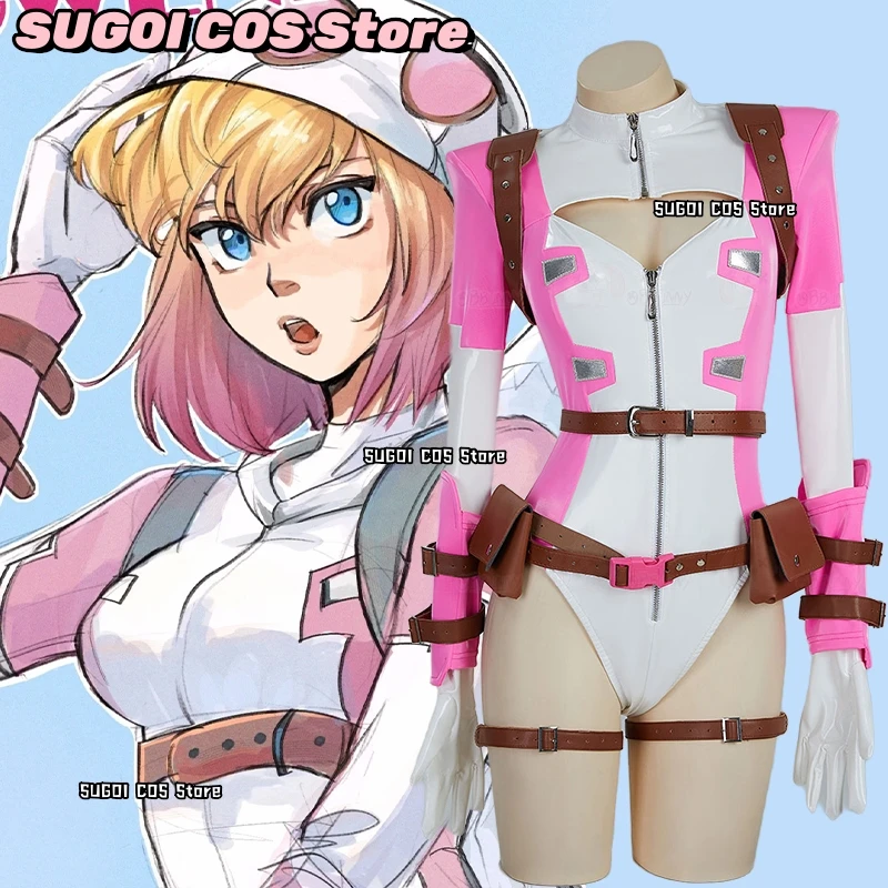 Heroine Cosplay Women's Lingerie Bodysuit Costume Pink LeatherJumpsuit Gwen Roleplay Outfit Anime Party Suit
Heroine Cosplay Women's Lingerie Bodysuit Costume Pink LeatherJumpsuit Gwen Roleplay Outfit Anime Party Suit