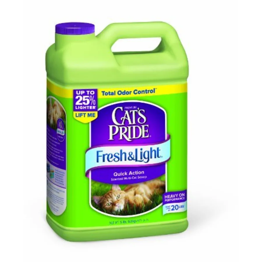 Fresh Light Fresh and Clean Scent Cat Litter 15 lb. - Clumping Clay White Ultra-Absorbent with Deodorizing Formula for Fresh In
Fresh Light Fresh and Clean Scent Cat Litter 15 lb. - Clumping Clay White Ultra-Absorbent with Deodorizing Formula for Fresh In