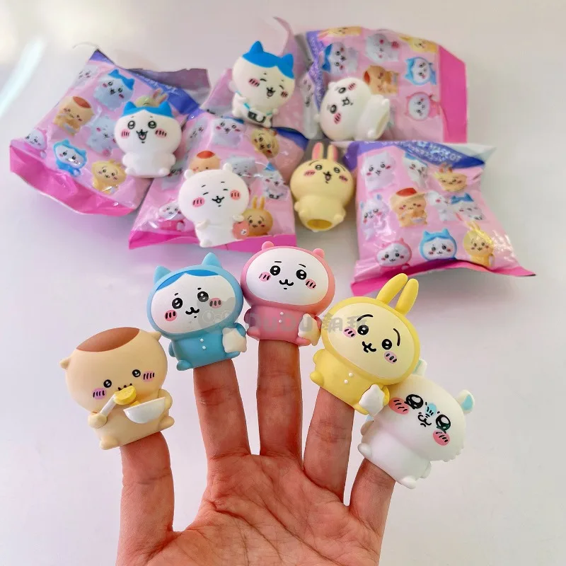Kawaii Genuine Chiikawa Usagi Hachiware Momonga Blind Bag Finger Puppet Cartoon Anime Desktop Ornament Sweetness Holiday Gifts
Kawaii Genuine Chiikawa Usagi Hachiware Momonga Blind Bag Finger Puppet Cartoon Anime Desktop Ornament Sweetness Holiday Gifts