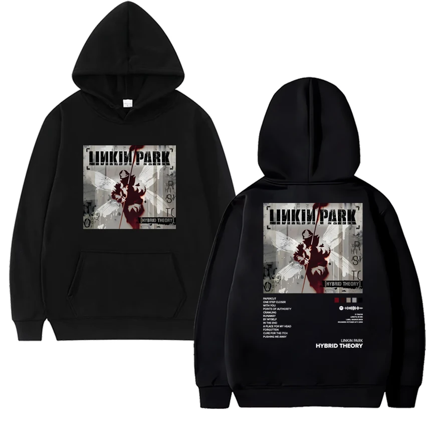 Толстовки с капюшоном Linkin Park Hybrid Theory для мужчин и женщин, Harajuku, винтажная толстовка с принтом, унисекс, флисовая уличная одежда с длинными рукавами
Толстовки с капюшоном Linkin Park Hybrid Theory для мужчин и женщин, Harajuku, винтажная толстовка с принтом, унисекс, флисовая уличная одежда с длинными рукавами