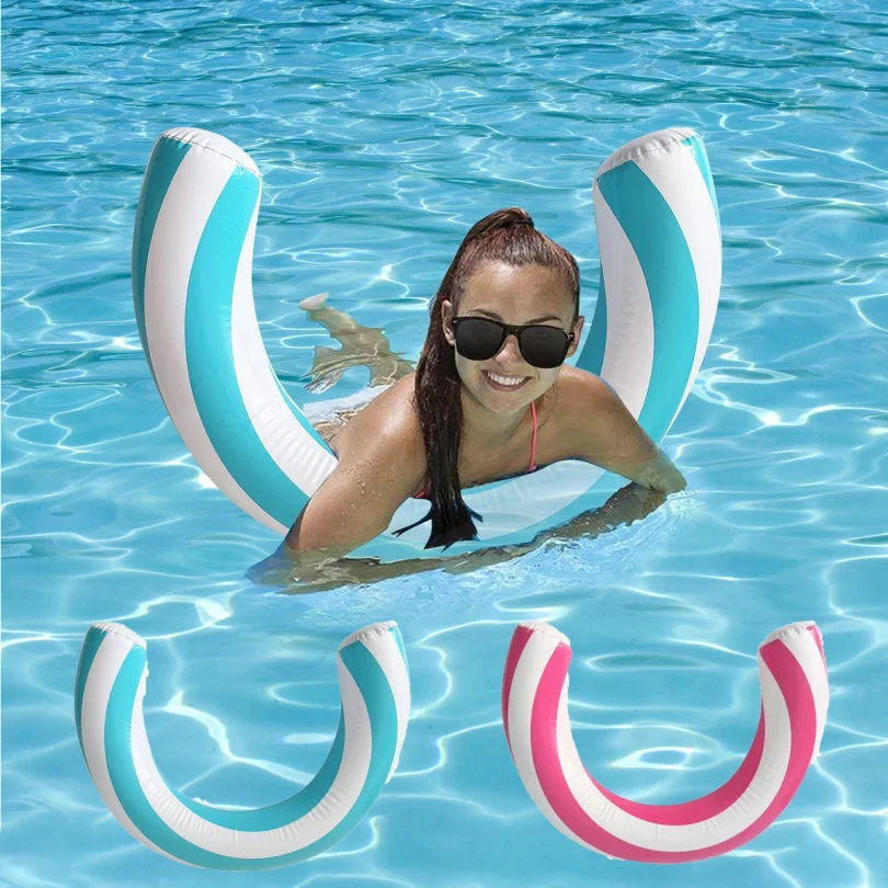 New Striped U-Shaped Inflatable Swimming Ring Arch Shape Design Swimming Pool Float Thickened PVC Floating Device,For Summer
New Striped U-Shaped Inflatable Swimming Ring Arch Shape Design Swimming Pool Float Thickened PVC Floating Device,For Summer