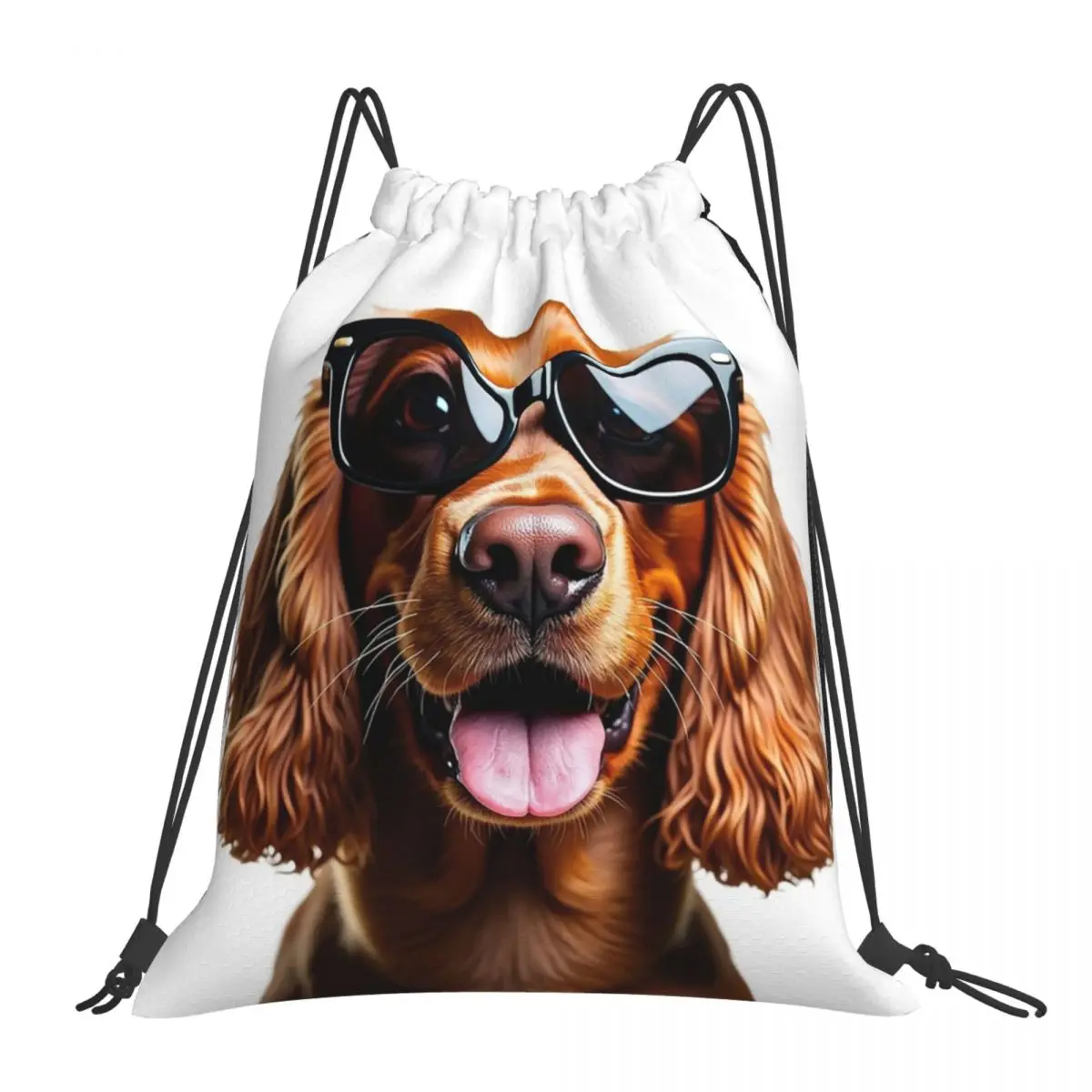 Funny Cool Cocker Spaniel Wearing Sunglasses Backpacks Drawstring Bags Drawstring Bundle Pocket Sports Bag Book Bags For Travel
Funny Cool Cocker Spaniel Wearing Sunglasses Backpacks Drawstring Bags Drawstring Bundle Pocket Sports Bag Book Bags For Travel