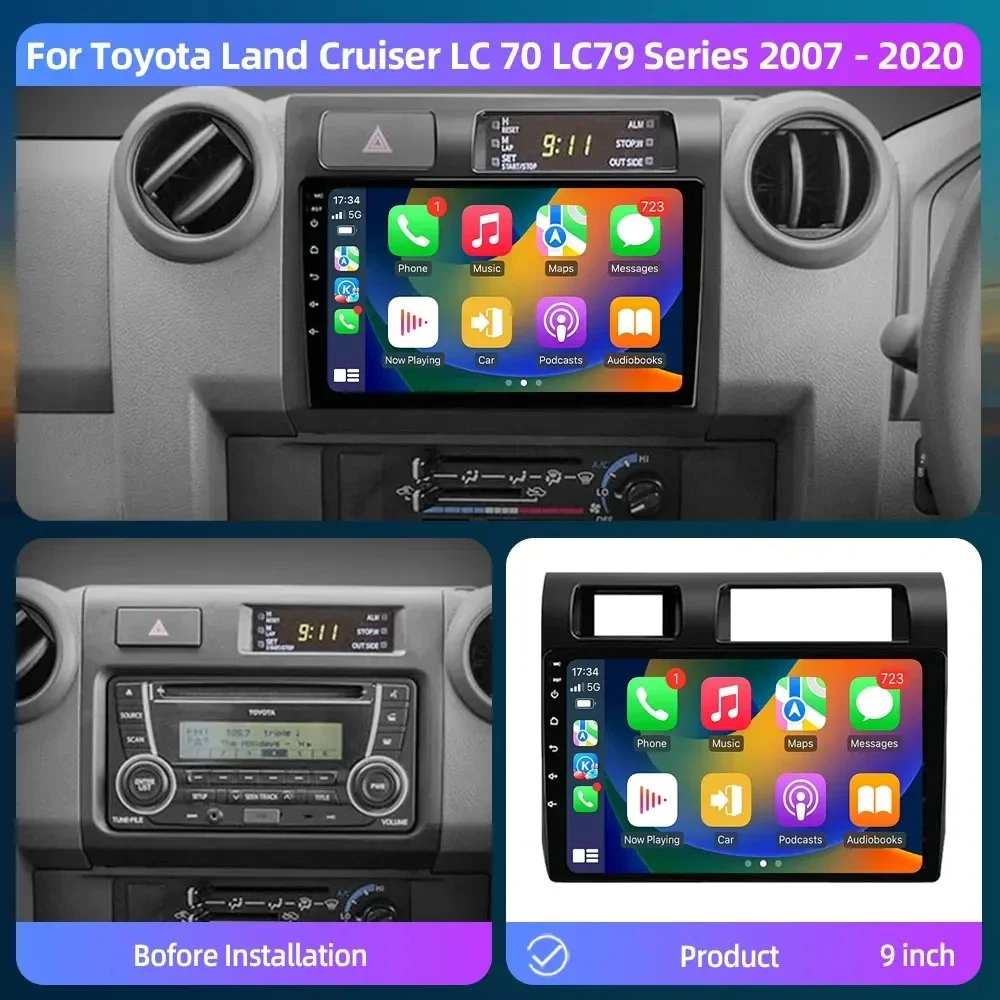 Android 13 Radio For Toyota Pickup Land Cruiser LC 70 79 Series 2007-2020 Car stereo Multimedia Player Carplay Auto GPS navi
Android 13 Radio For Toyota Pickup Land Cruiser LC 70 79 Series 2007-2020 Car stereo Multimedia Player Carplay Auto GPS navi