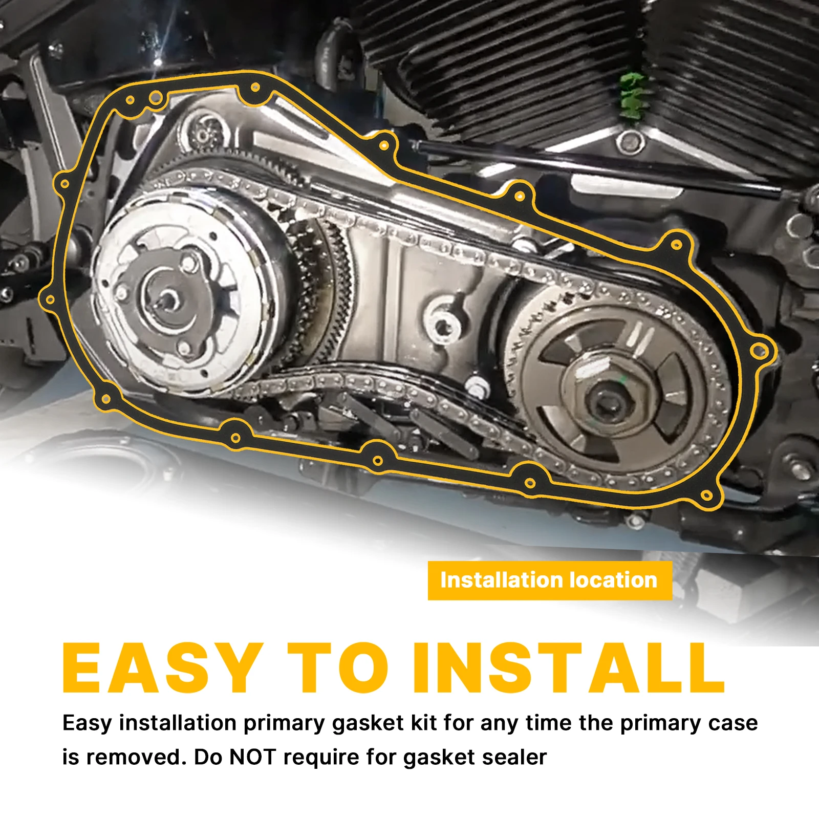Softail M8 Primary Cover Gasket Seal Kit for 2018-Up Milwaukee-8 Softail Breakout Deluxe Fat Bob Boy Heritage Classic
Softail M8 Primary Cover Gasket Seal Kit for 2018-Up Milwaukee-8 Softail Breakout Deluxe Fat Bob Boy Heritage Classic