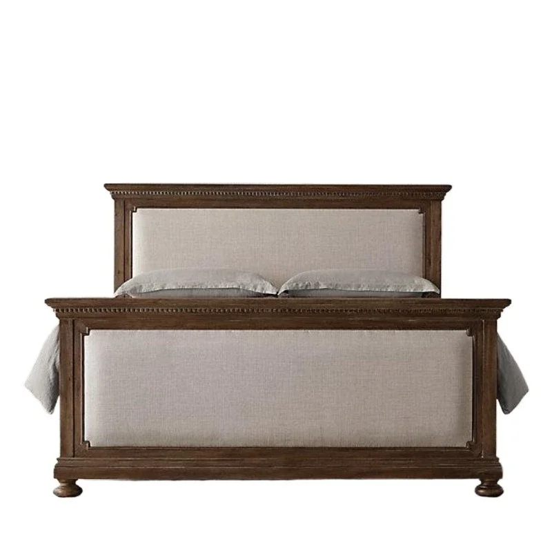 American country retro furniture French solid wood European simple linen solid wood bed British classical European double bed
American country retro furniture French solid wood European simple linen solid wood bed British classical European double bed