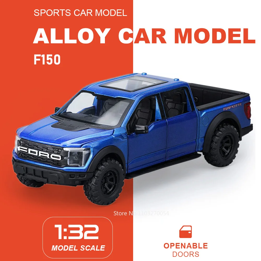 1:32 F150 Hilux Alloy Off Road Vehicle Diecast Models Toys Car Doors Opened Sound Light Pull Back Miniature Cars Christmas Gifts
1:32 F150 Hilux Alloy Off Road Vehicle Diecast Models Toys Car Doors Opened Sound Light Pull Back Miniature Cars Christmas Gifts