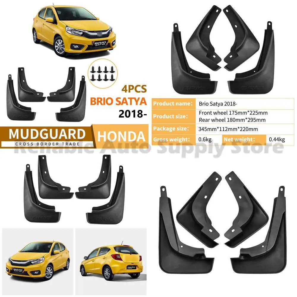 For Honda Brio Satya 2018-2024 Mudguards Fender Flares Front Rear Wheel Arch Trim Car Accessories Premium Quality Durable Protec 
For Honda Brio Satya 2018-2024 Mudguards Fender Flares Front Rear Wheel Arch Trim Car Accessories Premium Quality Durable Protec