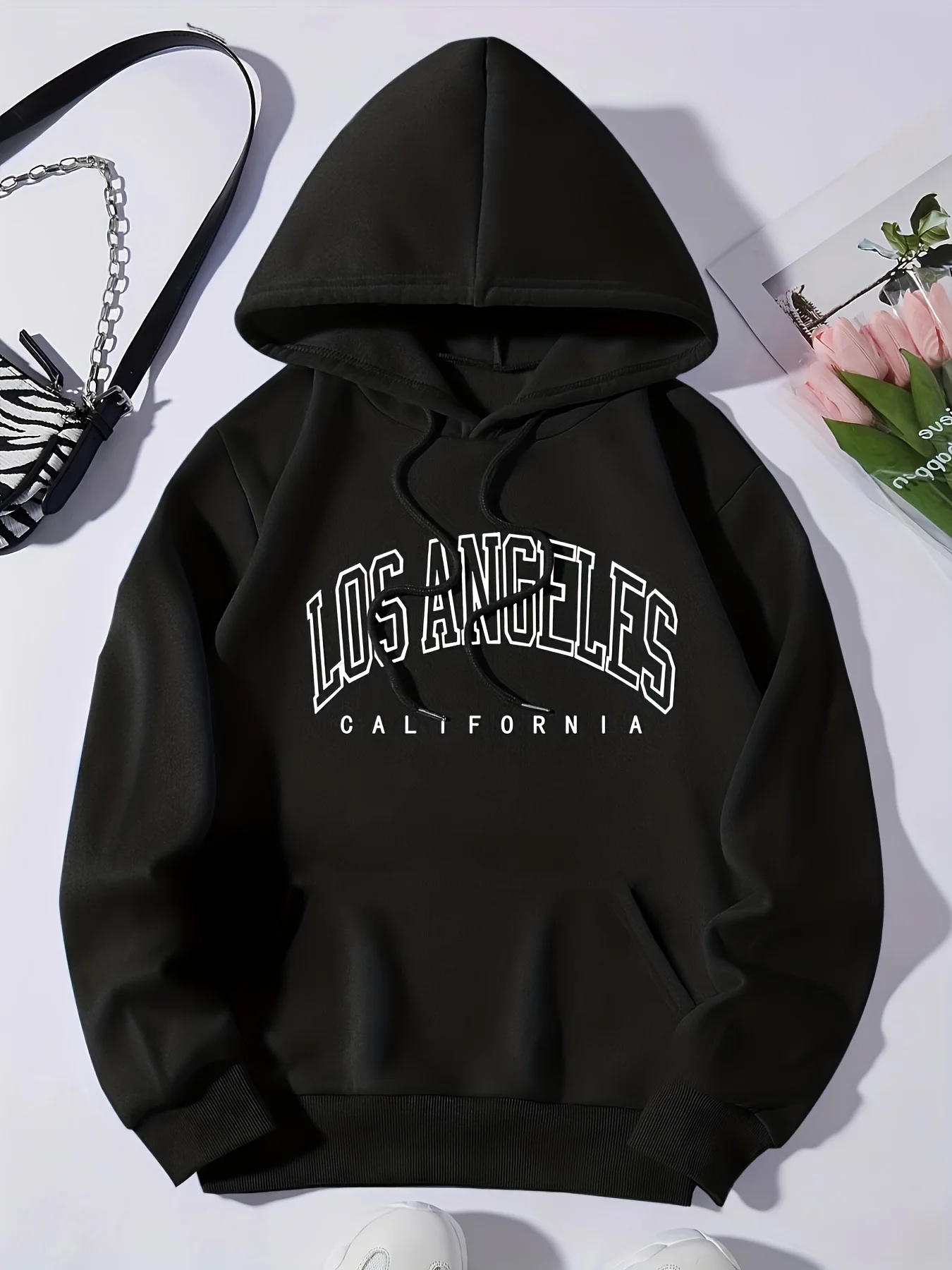 Letter Print Kangaroo Pocket Preppy Hoodie, Casual Long Sleeve Drawstring Hoodies Sweatshirt, Women's Clothing
Letter Print Kangaroo Pocket Preppy Hoodie, Casual Long Sleeve Drawstring Hoodies Sweatshirt, Women's Clothing