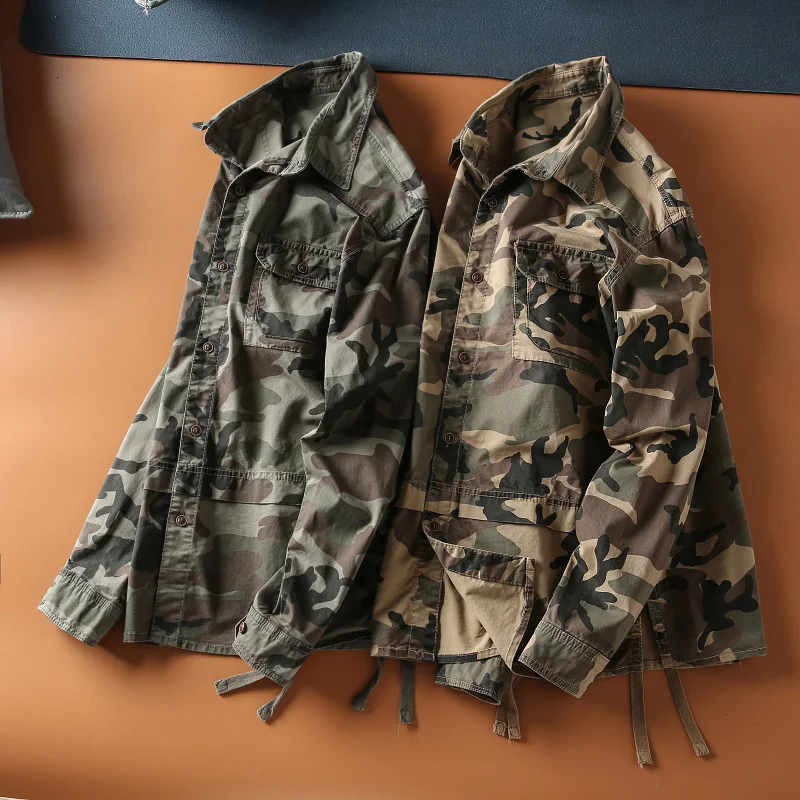 American Sle Youth Casual Cotton Waed irt Jaet Spring Autumn Versatile Camouflage Collar Long Sve Stand Fit
American Sle Youth Casual Cotton Waed irt Jaet Spring Autumn Versatile Camouflage Collar Long Sve Stand Fit