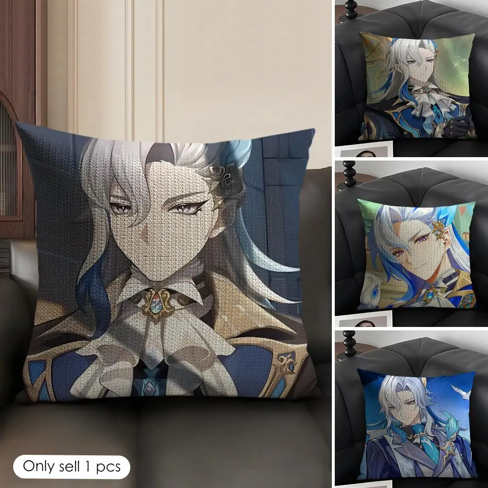 Neuvillette Genshin Game Cushion Cover Natural Linen Organic Fabric Double-Sided Printing Breathable Perfect Gift For Decor
Neuvillette Genshin Game Cushion Cover Natural Linen Organic Fabric Double-Sided Printing Breathable Perfect Gift For Decor