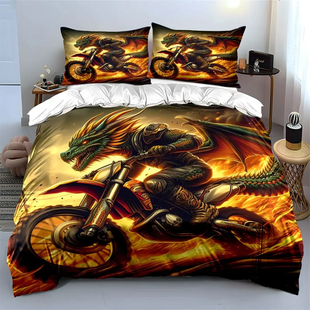"Dragon Moto Rider Poster Set" Soft Comfortable Duvet Cover Bedding Set Included 1*Duvet Cover & 2*Pillowcases, gift
"Dragon Moto Rider Poster Set" Soft Comfortable Duvet Cover Bedding Set Included 1*Duvet Cover & 2*Pillowcases, gift
