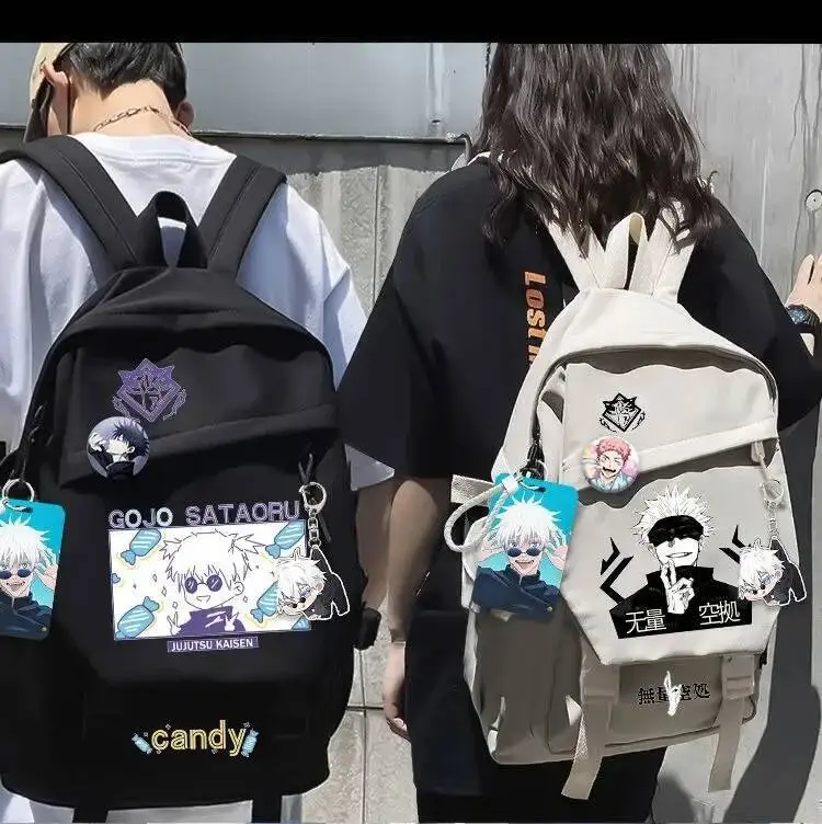 Anime Game Black White Jujutsu Kaisen Student Teens School Bags Large Capacity Mochilas Backpacks For
Anime Game Black White Jujutsu Kaisen Student Teens School Bags Large Capacity Mochilas Backpacks For