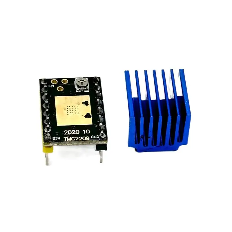 TMC2209 With Heat Sink Stepper Motor Driver StepStick 3d Printer Parts 2.5A 256 Subdivision Silent Printing
TMC2209 With Heat Sink Stepper Motor Driver StepStick 3d Printer Parts 2.5A 256 Subdivision Silent Printing