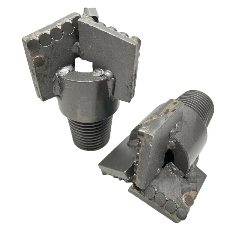 KBJZ Automatic Construction Machine Parts NC26 Pin Diameter 133 Mm 3 Wings Scraper Bit Pdc Step Drag Bit 
KBJZ Automatic Construction Machine Parts NC26 Pin Diameter 133 Mm 3 Wings Scraper Bit Pdc Step Drag Bit