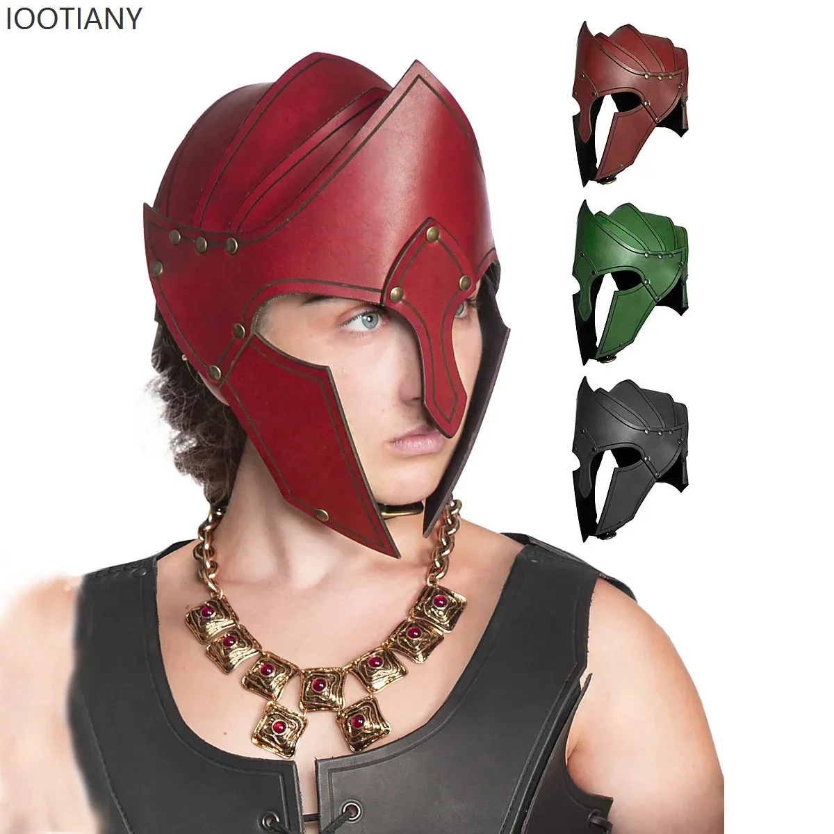 CosplayHalloween Medieval Vintage Leather Renaissance Mask Steampunk Viking Knight Pirate Cosplay Helmet Gothic Punk Mask Party
CosplayHalloween Medieval Vintage Leather Renaissance Mask Steampunk Viking Knight Pirate Cosplay Helmet Gothic Punk Mask Party