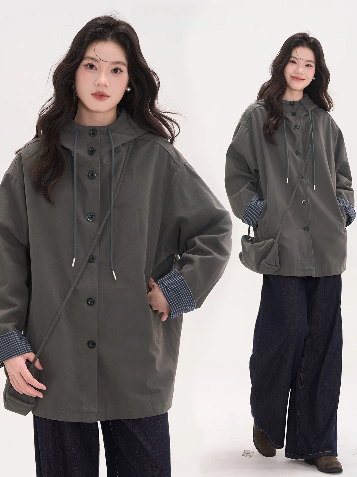 Heme Lazy Casual Sle Blue Hoodie Jaet Women's Autumn Winter Top Cotton Material Loose Fit Commute Sle Single Button
Heme Lazy Casual Sle Blue Hoodie Jaet Women's Autumn Winter Top Cotton Material Loose Fit Commute Sle Single Button