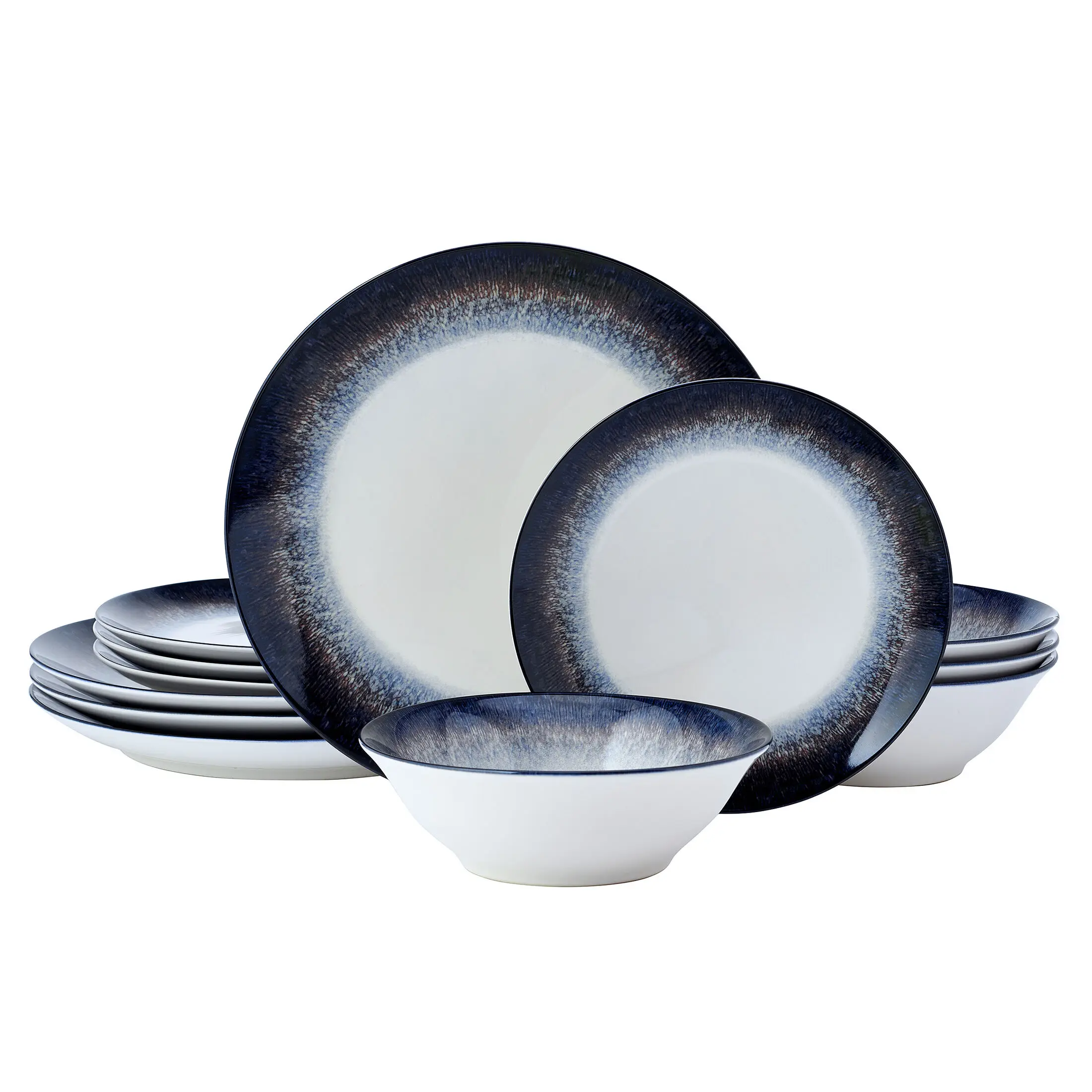 12-Piece Gray Dinnerware Set, Modern Tableware for Home Use
12-Piece Gray Dinnerware Set, Modern Tableware for Home Use