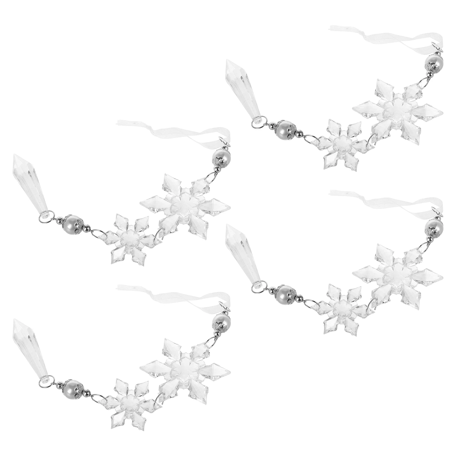 4 Pcs Pendant Clear Acrylic naments Winter Snow Decorations Christmas Tree Decor Crystal Winter Holiday
4 Pcs Pendant Clear Acrylic naments Winter Snow Decorations Christmas Tree Decor Crystal Winter Holiday