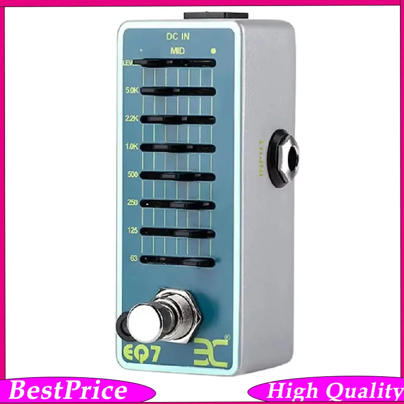 Equalizer Electric Guitar Effect Pedal Seven-Band Equalization Mini Pedal 7-Band EQ Aluminum Alloy Body Effect
Equalizer Electric Guitar Effect Pedal Seven-Band Equalization Mini Pedal 7-Band EQ Aluminum Alloy Body Effect