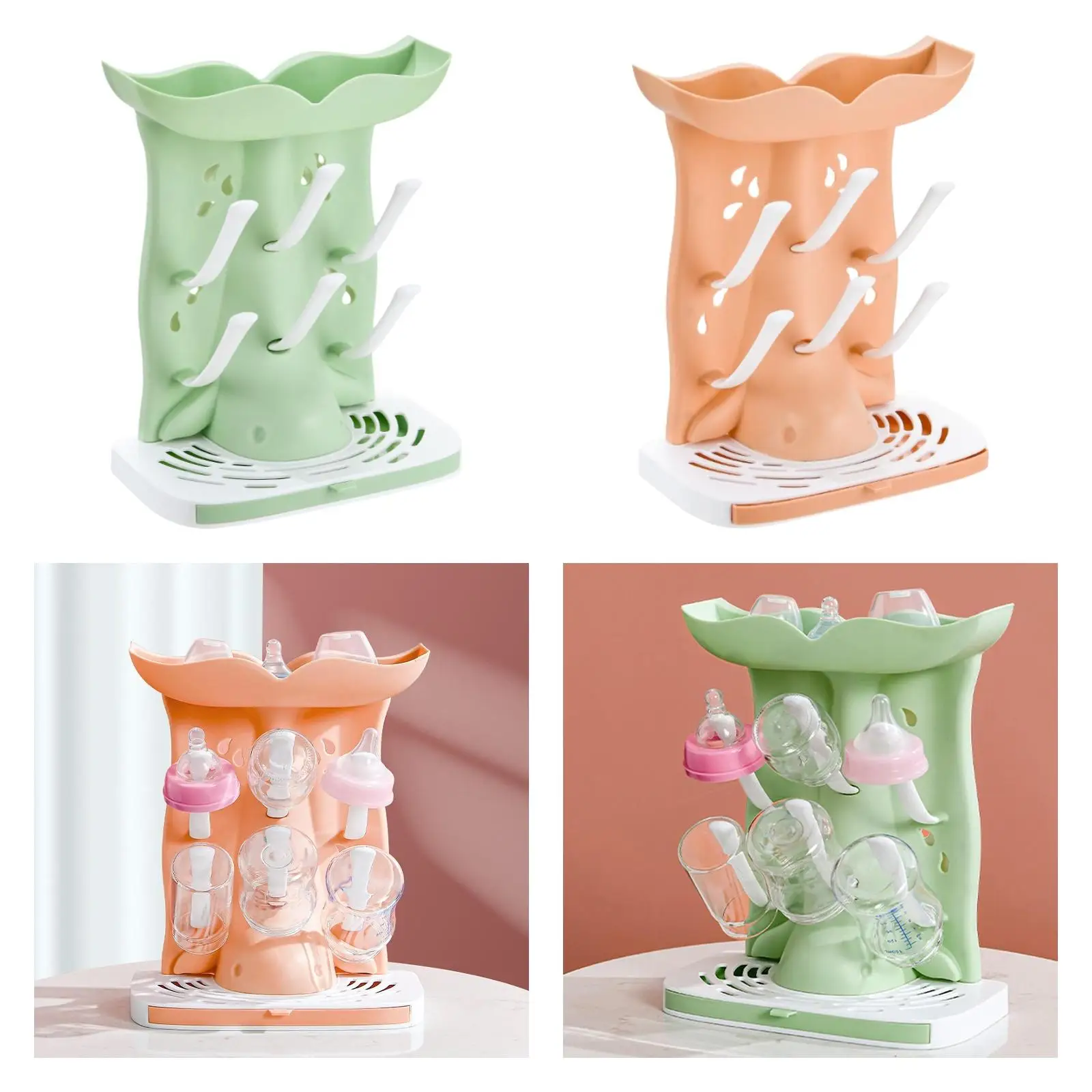 Baby Bottle Drying Rack 6 Hook Bottle Stand Nipple Cup Holder Countertop
Baby Bottle Drying Rack 6 Hook Bottle Stand Nipple Cup Holder Countertop