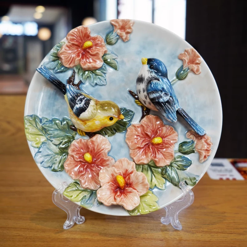 New Chinese style Wall Decoration Hanging Plate Ceramic 8-inch Plate Home Decoration Hand-painted Porcelain Flowers And Birds Fl
New Chinese style Wall Decoration Hanging Plate Ceramic 8-inch Plate Home Decoration Hand-painted Porcelain Flowers And Birds Fl