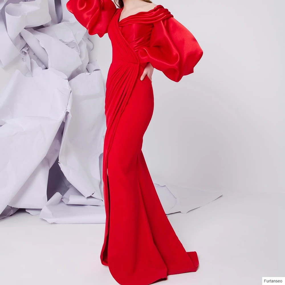 Customized Mermaid Evening Dresses Floor-length V-neck Full Sleeve Prom Gown Simple Fashion Pleat Draped Casual Party Gown
Customized Mermaid Evening Dresses Floor-length V-neck Full Sleeve Prom Gown Simple Fashion Pleat Draped Casual Party Gown