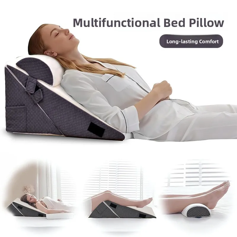 3 Piece Set Foam Surgical Support Pillow Wedge for Back Leg And Knee Support Sleeping Hospital Bed Orthopedic Polyester Fiber
3 Piece Set Foam Surgical Support Pillow Wedge for Back Leg And Knee Support Sleeping Hospital Bed Orthopedic Polyester Fiber