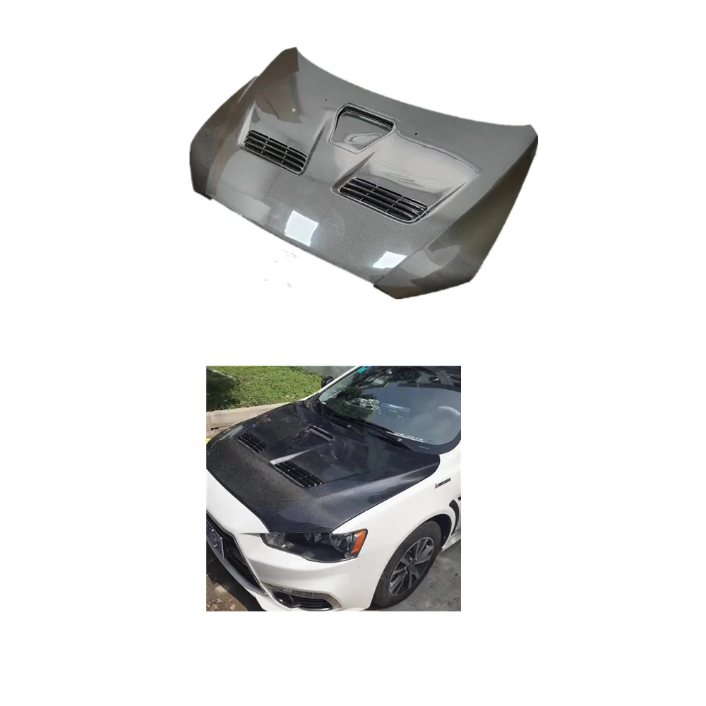 Mitsubishi Lancer Hood Upgraded to EVO X Carbon Fiber Hood for Mitsubishi Lancer 2008-2017 High Quality Lancer EX Hood
Mitsubishi Lancer Hood Upgraded to EVO X Carbon Fiber Hood for Mitsubishi Lancer 2008-2017 High Quality Lancer EX Hood