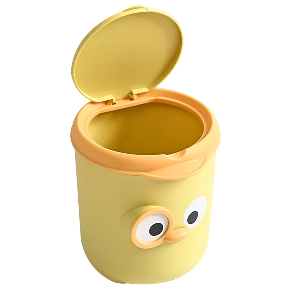 Flip Trash Can Desk Small Yellow Cartoon Mini Waste Bin for Bedroom Office Living Room Study Easy Clamshell Lid Design
Flip Trash Can Desk Small Yellow Cartoon Mini Waste Bin for Bedroom Office Living Room Study Easy Clamshell Lid Design