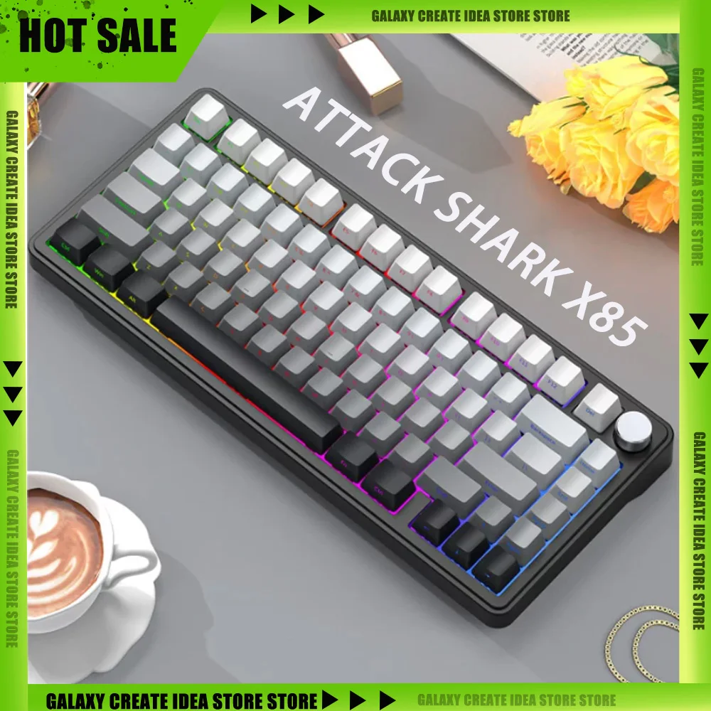 Механическая клавиатура ATTACK SHARK X85 с металлическими ручками, полнофункциональная RGB-подсветка, горячая замена переключателей, игровая клавиатура с тремя режимами подключения (Bluetooth, беспроводная), совместимость с Windows и Mac, подарок.
Механическая клавиатура ATTACK SHARK X85 с металлическими ручками, полнофункциональная RGB-подсветка, горячая замена переключателей, игровая клавиатура с тремя режимами подключения (Bluetooth, беспроводная), совместимость с Windows и Mac, подарок.