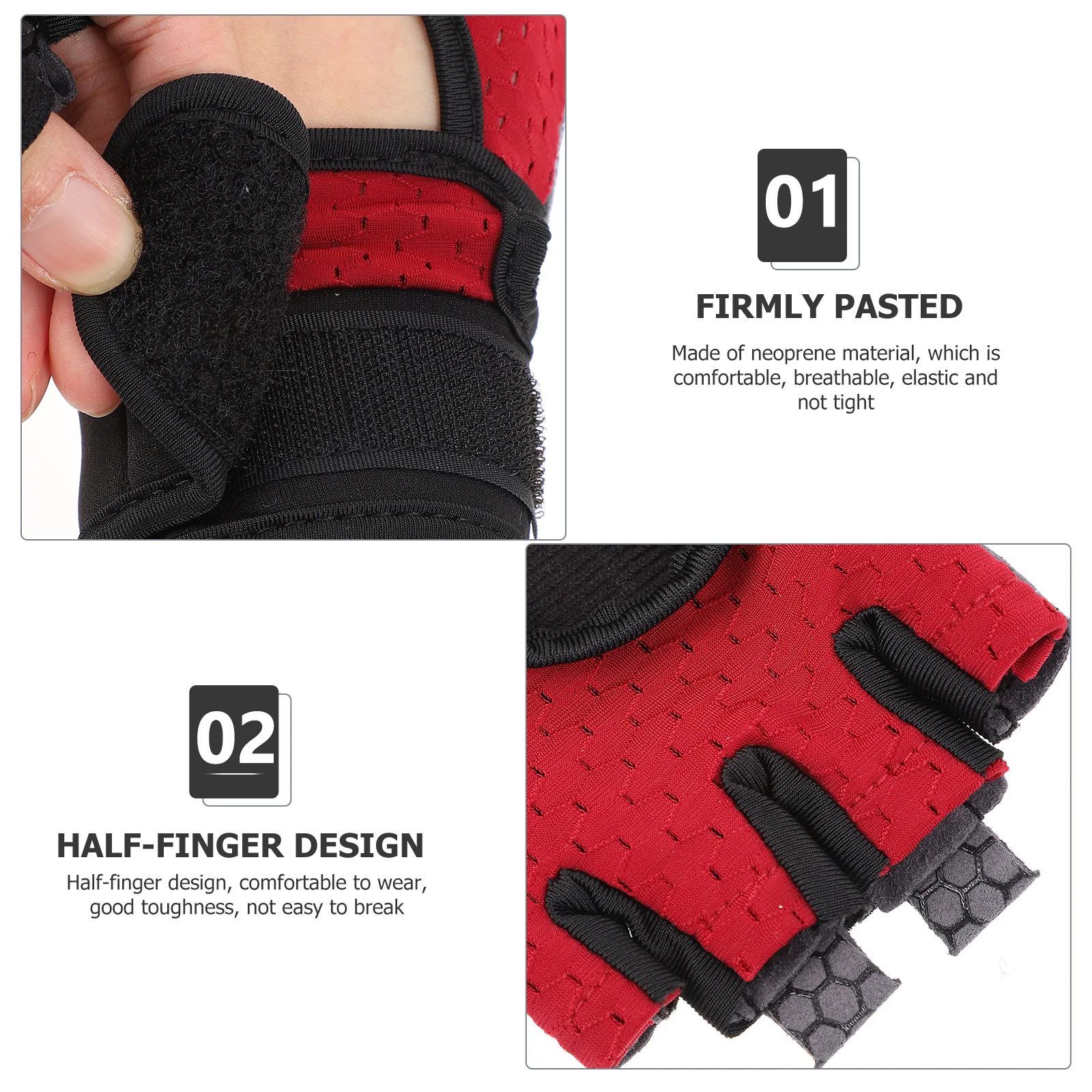 2Pcs Protective Finger Gloves Breathable Durable Outdoor Sports Cycling Half-Finger Anti-Slip Gloves Red Grey Hands Covers
2Pcs Protective Finger Gloves Breathable Durable Outdoor Sports Cycling Half-Finger Anti-Slip Gloves Red Grey Hands Covers