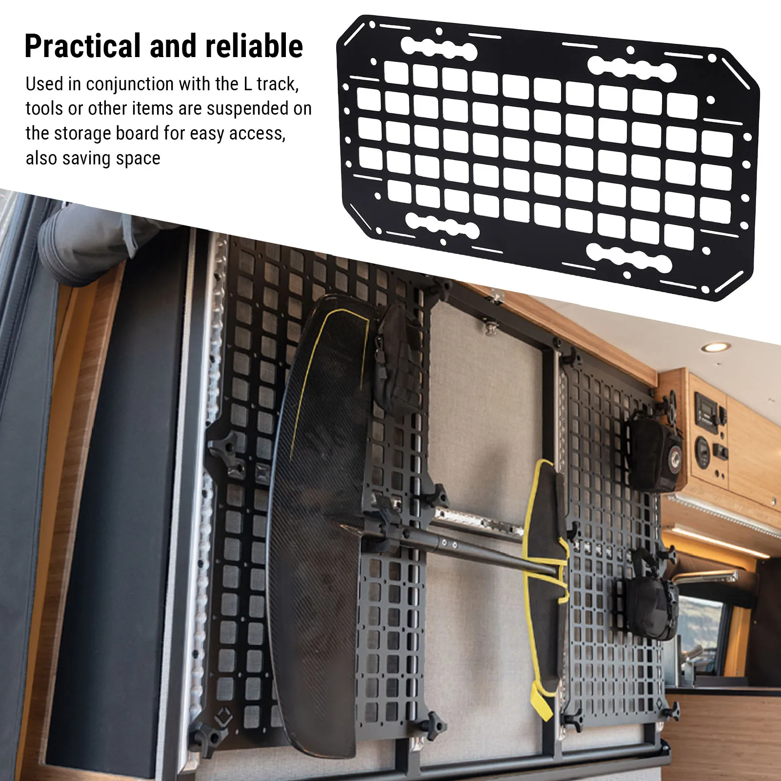Truck Bed Molle Panel 10.51x19.25x0.08in Aluminium Side Truck Bed Molle Panel Rack System for Sedans SUVs Pickups Trucks RVs
Truck Bed Molle Panel 10.51x19.25x0.08in Aluminium Side Truck Bed Molle Panel Rack System for Sedans SUVs Pickups Trucks RVs